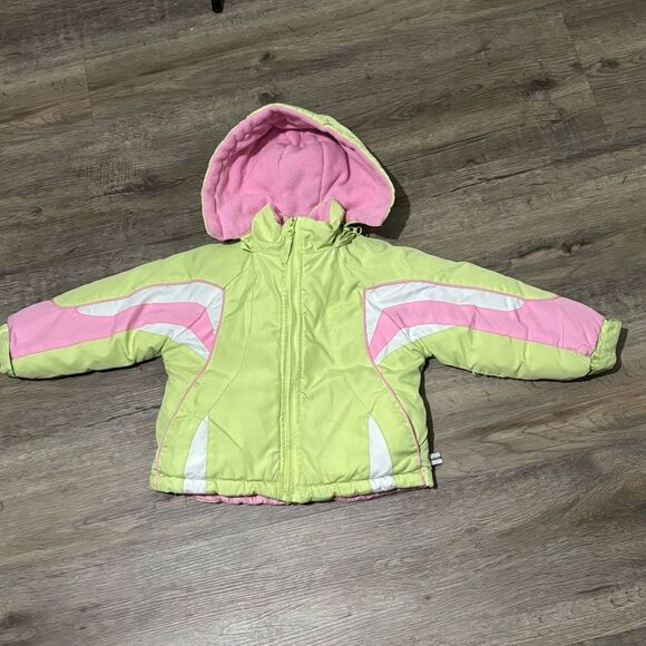Toddler Girls Winter Hooded Jacket Size 2T - Picture 1 of 4